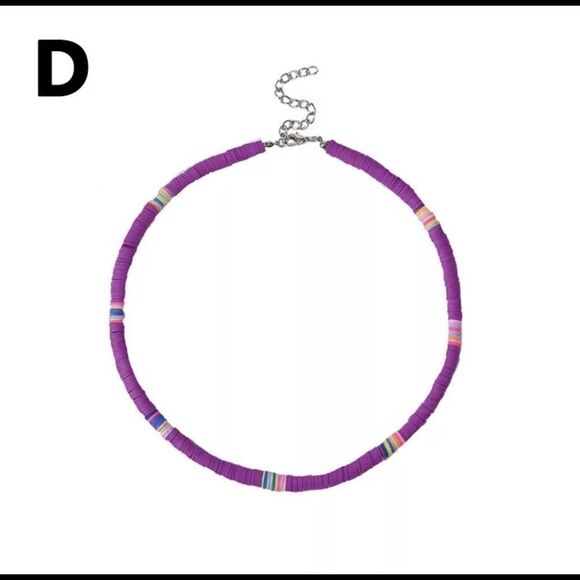 🍄🍄BOHO POLYMER CLAY CHOKER NECKLACE - Picture 5 of 5